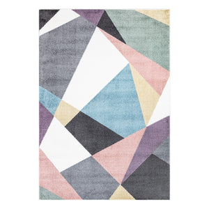 Tapis multicolore aux motifs géométriques - CALYS Calys