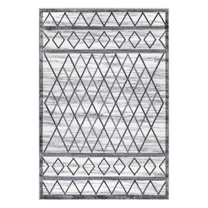 Tapis gris à motif géométrique - CALYS Calys