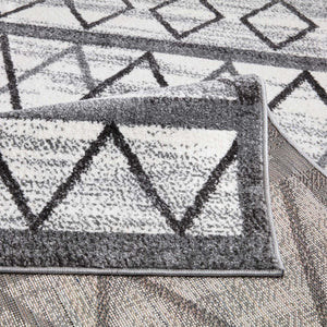 Tapis gris à motif géométrique - CALYS Calys