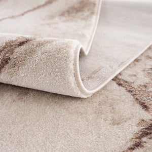 Tapis effet marbre beige - PRIA Pria