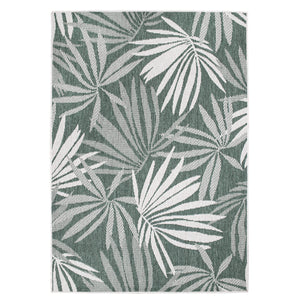 Tapis motif végétal vert - LARA Lara