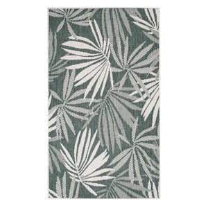 Tapis motif végétal vert - LARA Lara