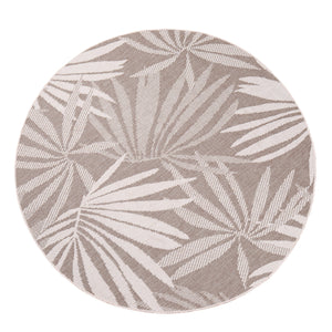 Tapis motif végétal beige - LARA Lara