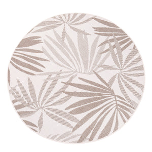 Tapis motif végétal beige - LARA Lara