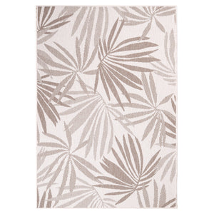 Tapis motif végétal beige - LARA Lara