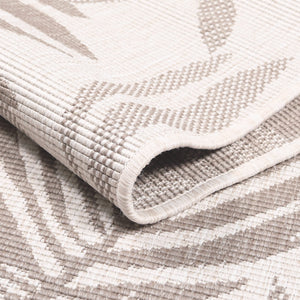 Tapis motif végétal beige - LARA Lara