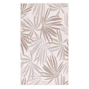 Tapis motif végétal beige - LARA Lara