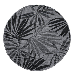 Tapis motif végétal noir - LARA Lara