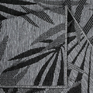 Tapis motif végétal noir - LARA Lara