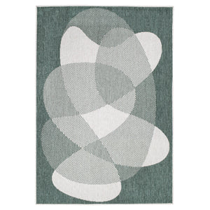 Tapis motif abstrait vert - LARA Lara