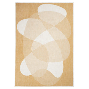 Tapis motif abstrait jaune - LARA Lara