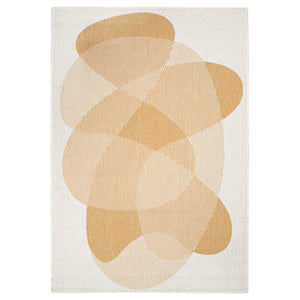 Tapis motif abstrait jaune - LARA Lara