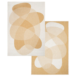 Tapis motif abstrait jaune - LARA Lara