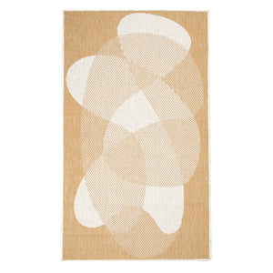 Tapis motif abstrait jaune - LARA Lara