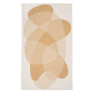 Tapis motif abstrait jaune - LARA Lara