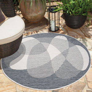 Tapis motif abstrait gris - LARA Lara