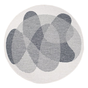 Tapis motif abstrait gris - LARA Lara