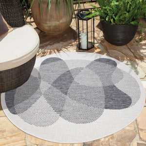 Tapis motif abstrait gris - LARA Lara