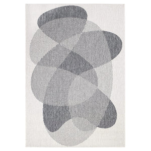 Tapis motif abstrait gris - LARA Lara