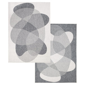 Tapis motif abstrait gris - LARA Lara