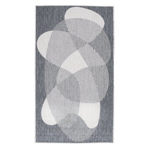 Tapis motif abstrait gris - LARA Lara