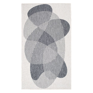 Tapis motif abstrait gris - LARA Lara