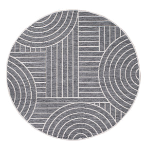 Tapis motif géométrique gris - LARA Lara