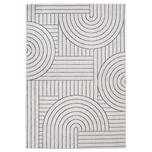 Tapis motif géométrique gris - LARA Lara