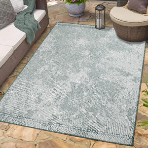 Tapis motif discret vert - LARA Lara