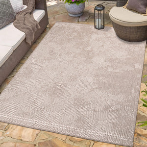 Tapis motif discret beige - LARA Lara