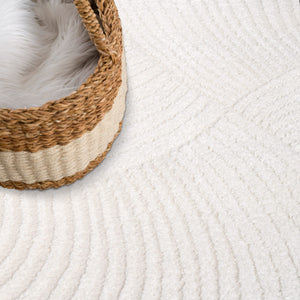 Tapis motif discret blanc - PRIA Pria