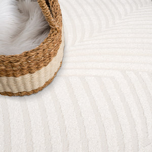 Tapis motif discret blanc - PRIA Pria