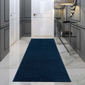 Tapis bleu uni - PRIA Pria