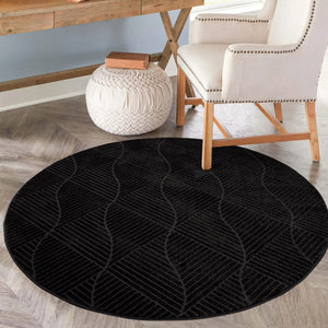 Tapis anthracite motif discret - PRIA Pria