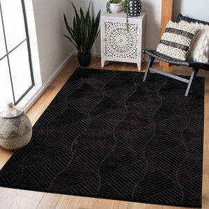 Tapis anthracite motif discret - PRIA Pria