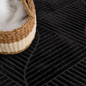 Tapis anthracite motif discret - PRIA Pria