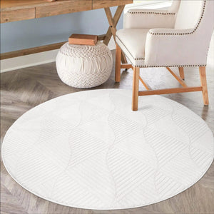 Tapis blanc motif discret - PRIA Pria