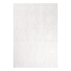 Tapis blanc motif discret - PRIA Pria