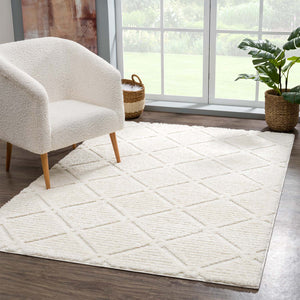 Tapis crème motif discret - MADI Madi