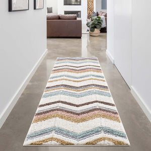 Tapis multicolore motif géométrique - MADI Madi