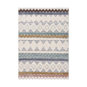 Tapis à motif géométrique multicolore- MADI Madi