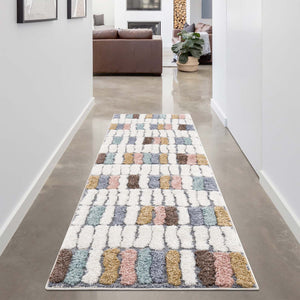 Tapis multicolore motif géométrique - MADI Madi