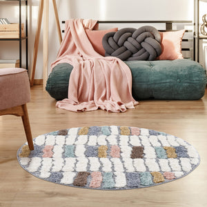 Tapis multicolore motif géométrique - MADI Madi