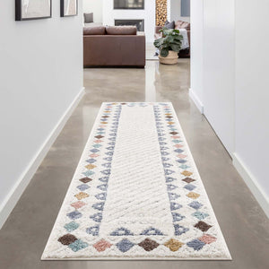 Tapis multicolore motif géométrique - MADI Madi