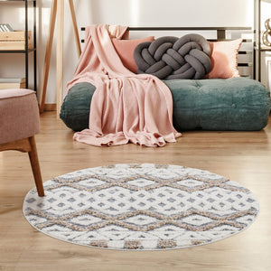 Tapis gris motif géométrique - MADI Madi