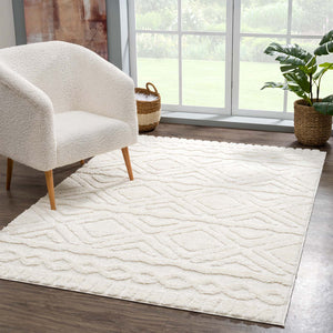 Tapis crème motif discret - MADI Madi