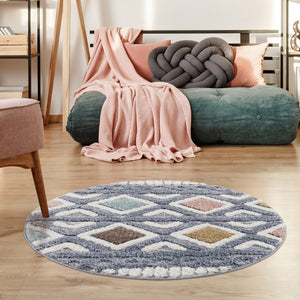 Tapis multicolore motif géométrique - MADI Madi