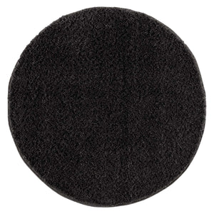 Tapis anthracite uni à franges - BELISE Belise