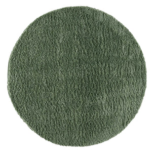 Tapis vert uni à franges - BELISE Belise