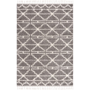 Tapis gris à forme géométrique - BELISE Belise